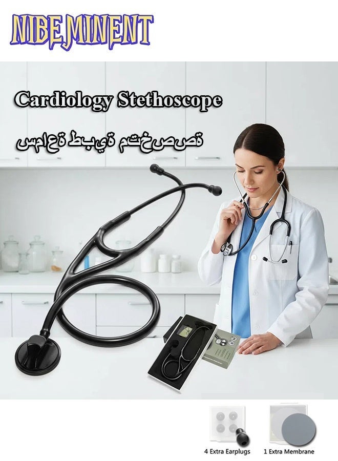 NIBEMINENT Professional Heart Lung Cardiology Stethoscope Medical Single Head Doctor Stethoscope Doctor Student Medical Equipment Device - Image 2